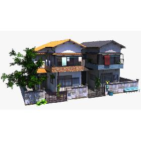 3D Twin Houses